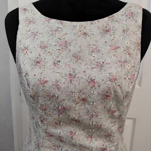 Floral Strapless Dress